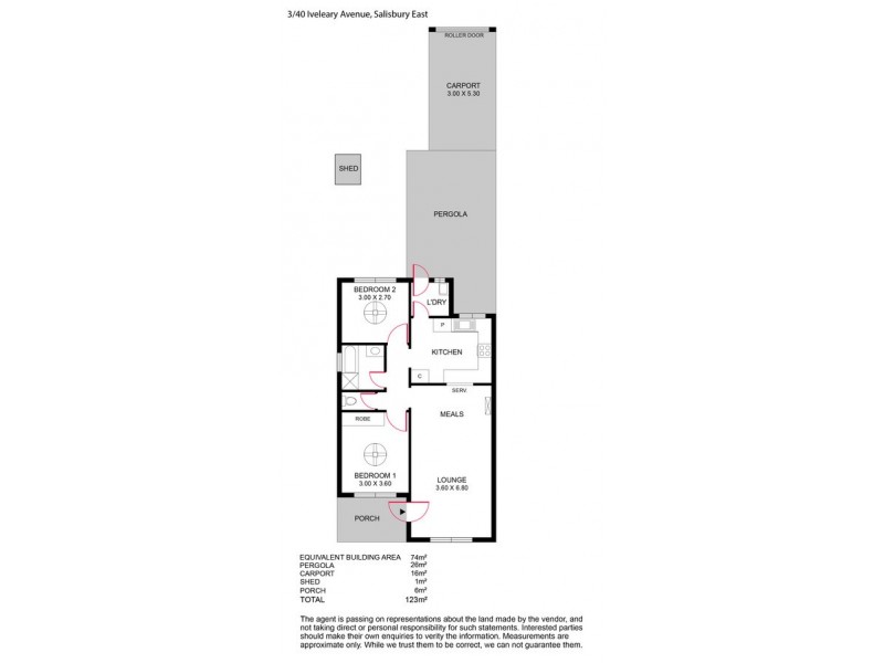 3/40 Iveleary Avenue, Salisbury East SA 5109 Floorplan