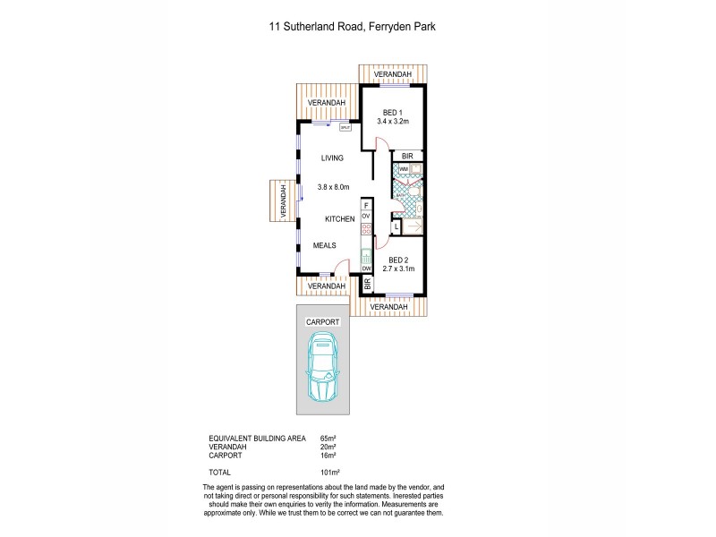 1/11 Sutherland Road, Ferryden Park SA 5010 Floorplan