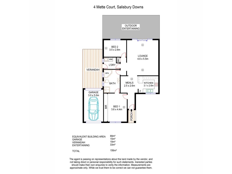 4 Mette Court, Salisbury Downs SA 5108 Floorplan