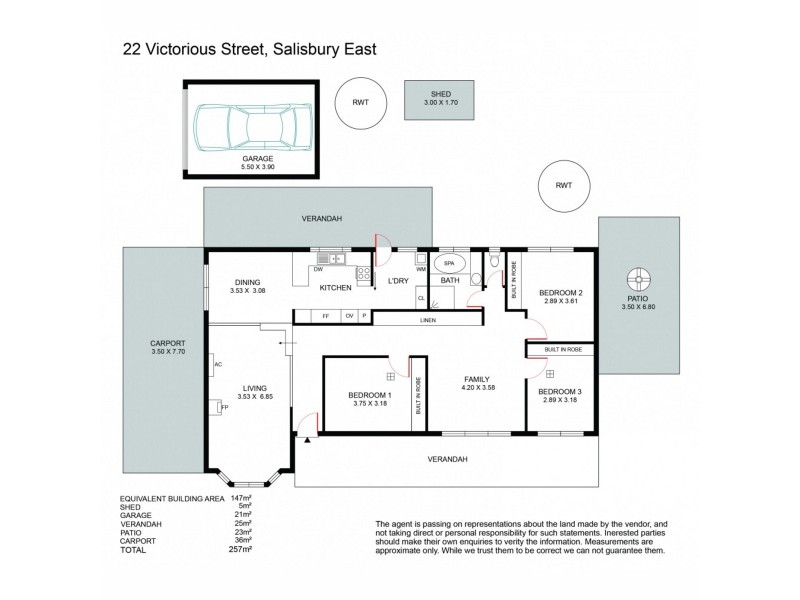 22 Victorious Street, Salisbury East SA 5109 Floorplan