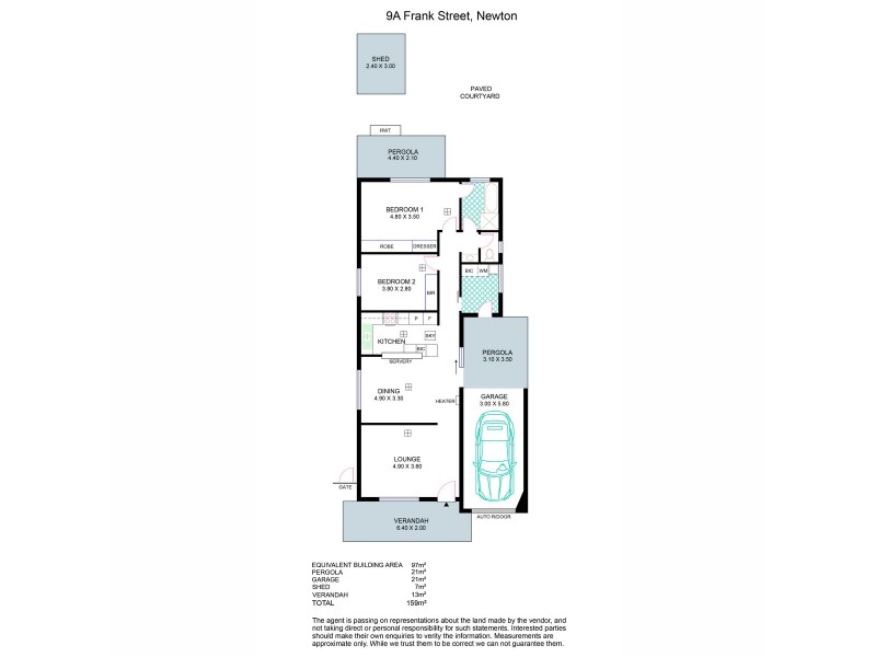 9a Frank Street, Newton SA 5074 Floorplan