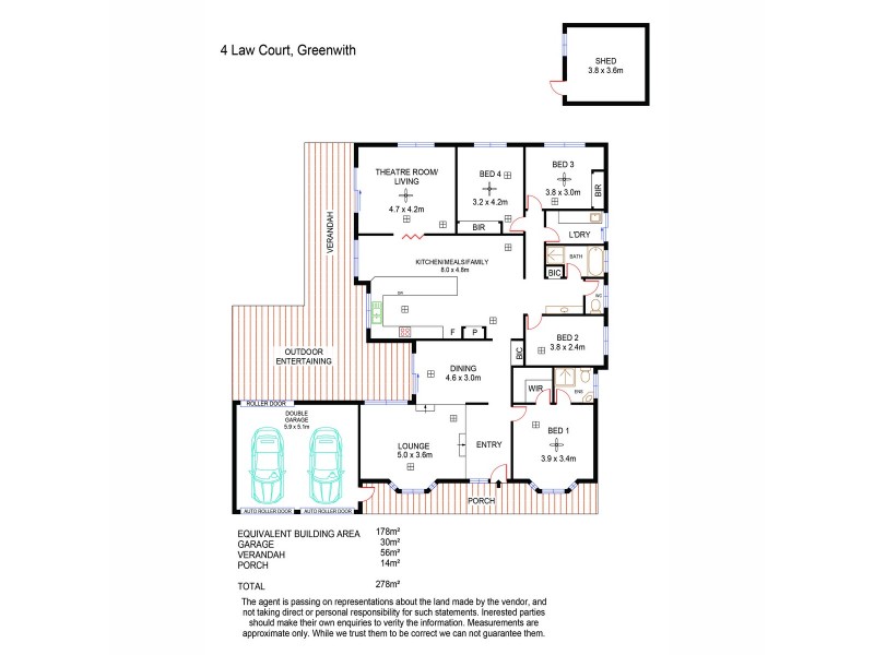 4 Law Court, Greenwith SA 5125 Floorplan