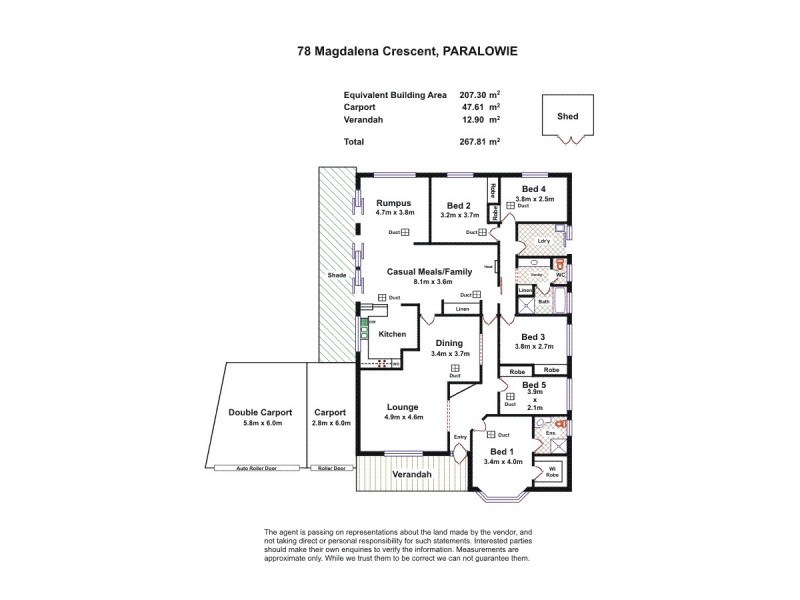 78 Magdalena Crescent, Paralowie SA 5108 Floorplan