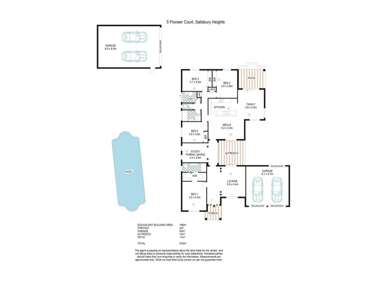 5 Pioneer Court, Salisbury Heights SA 5109 Floorplan
