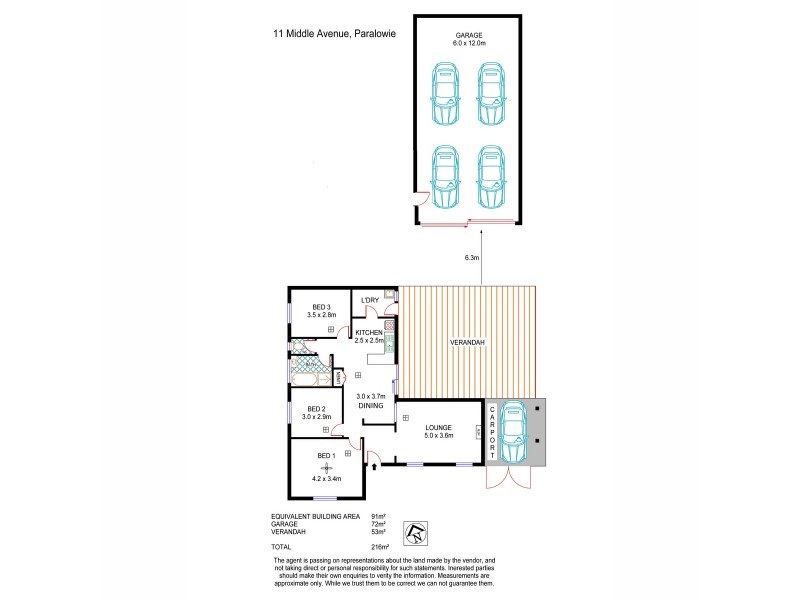 11 Middle Avenue, Paralowie SA 5108 Floorplan