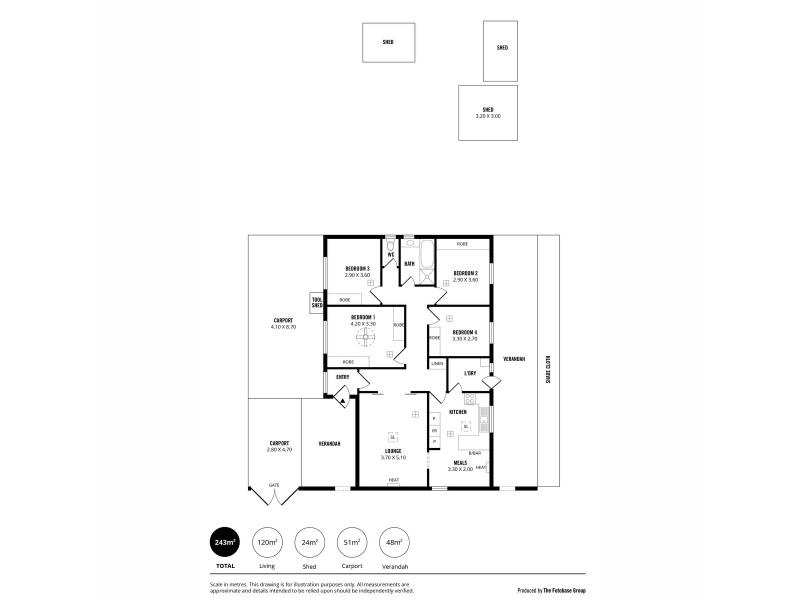 61 Collingbourne Drive, Elizabeth Vale SA 5112 Floorplan