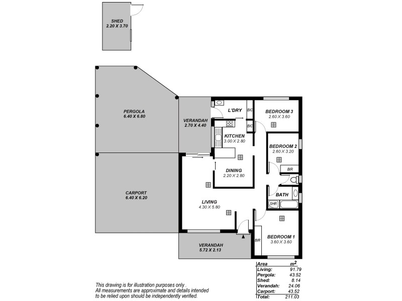 112 Spains Road, Salisbury Downs SA 5108 Floorplan