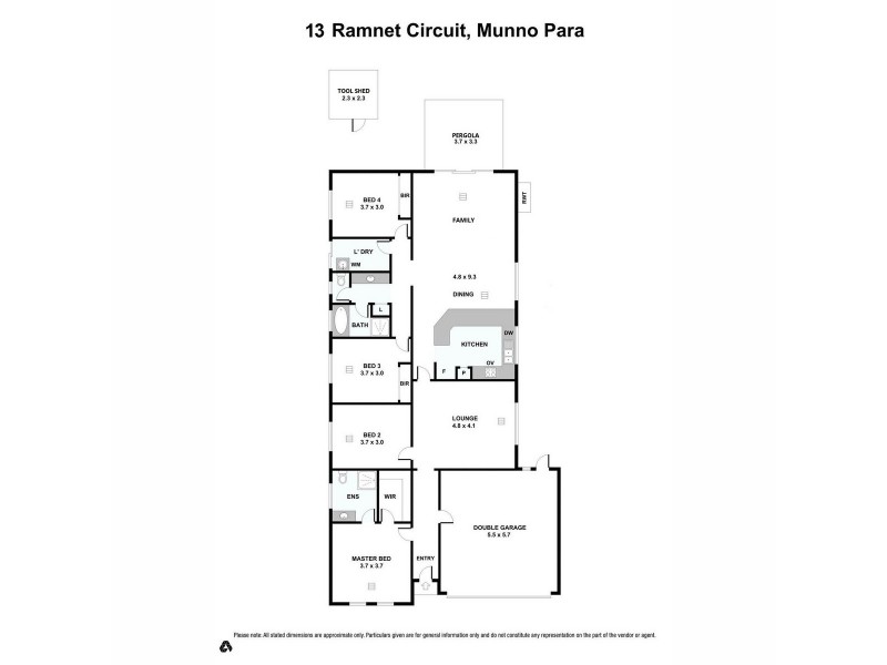 13 Ramnet Circuit, Munno Para SA 5115 Floorplan