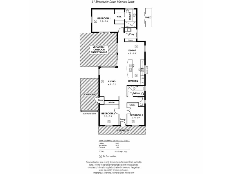 61 Shearwater Drive, Mawson Lakes SA 5095 Floorplan