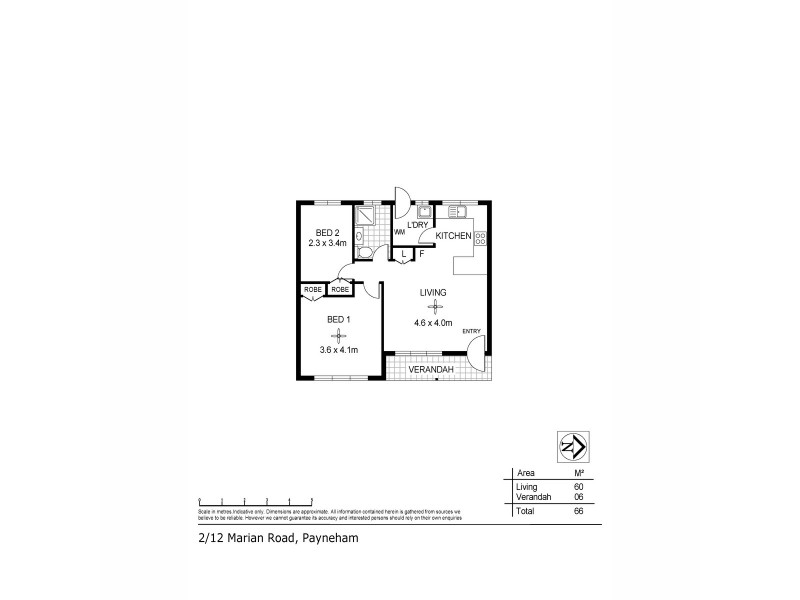 2/12 Marian Road, Payneham SA 5070 Floorplan