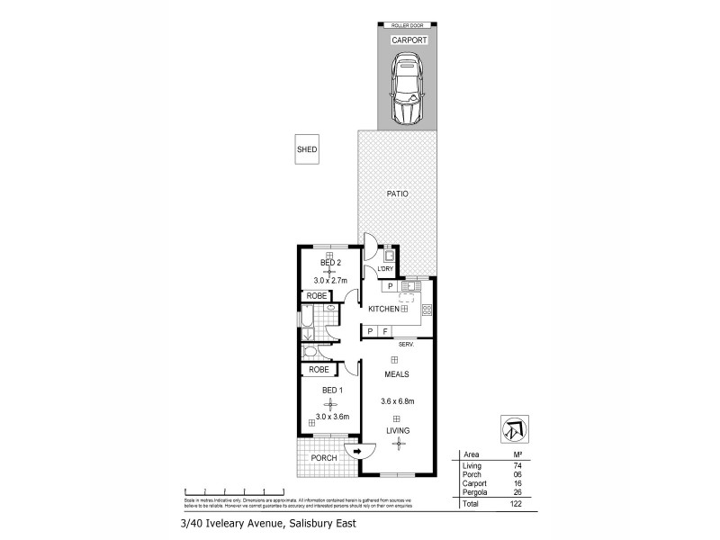 3/40 Iveleary Avenue, Salisbury East SA 5109 Floorplan