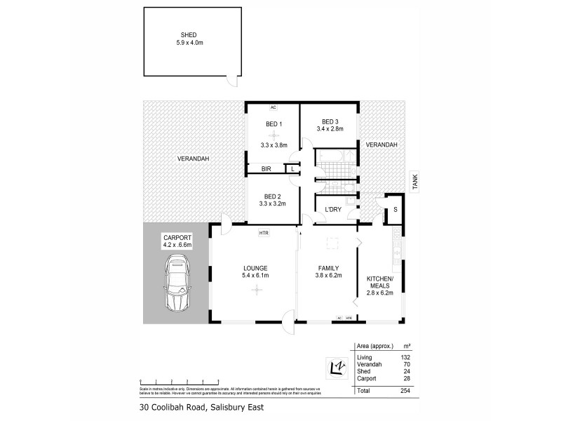 30 Coolibah Road, Salisbury East SA 5109 Floorplan