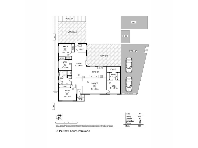 15 Matthew Court, Paralowie SA 5108 Floorplan