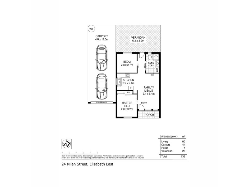 24 Milan Street, Elizabeth East SA 5112 Floorplan