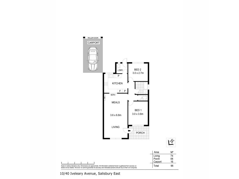 10/40 Iveleary Avenue, Salisbury East SA 5109 Floorplan
