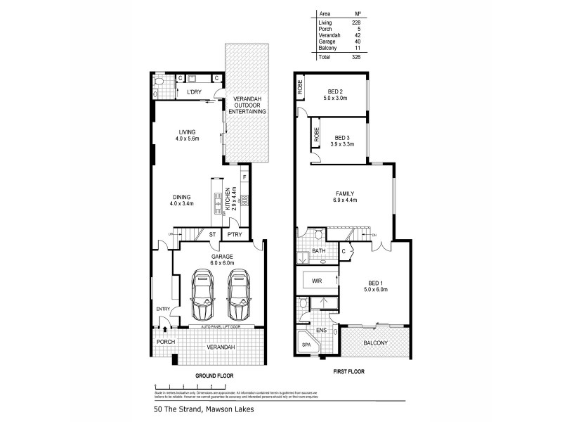 50 The Strand, Mawson Lakes SA 5095 Floorplan