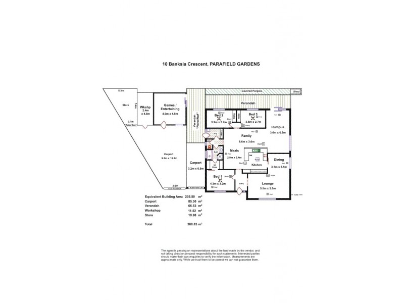 10 Banksia Crescent, Parafield Gardens SA 5107 Floorplan