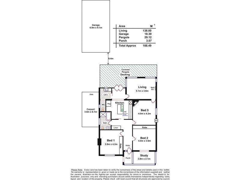 4 Taylor Terrace, Rosslyn Park SA 5072 Floorplan