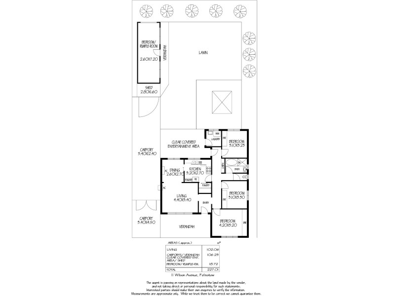 11 Wilson Avenue, Felixstow SA 5070 Floorplan