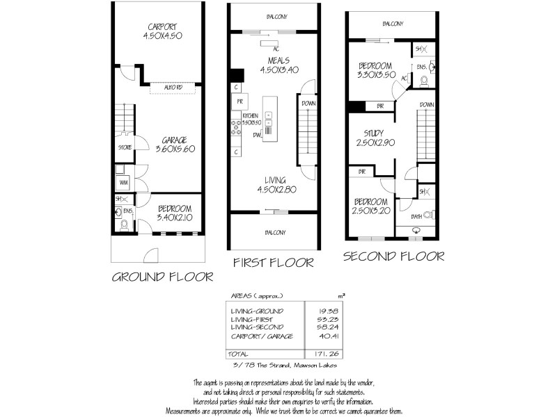 3/78 The Strand, Mawson Lakes SA 5095 Floorplan
