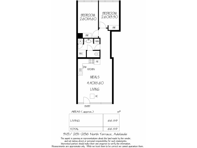 318/281-286 Paxtons Walk, Adelaide SA 5000 Floorplan