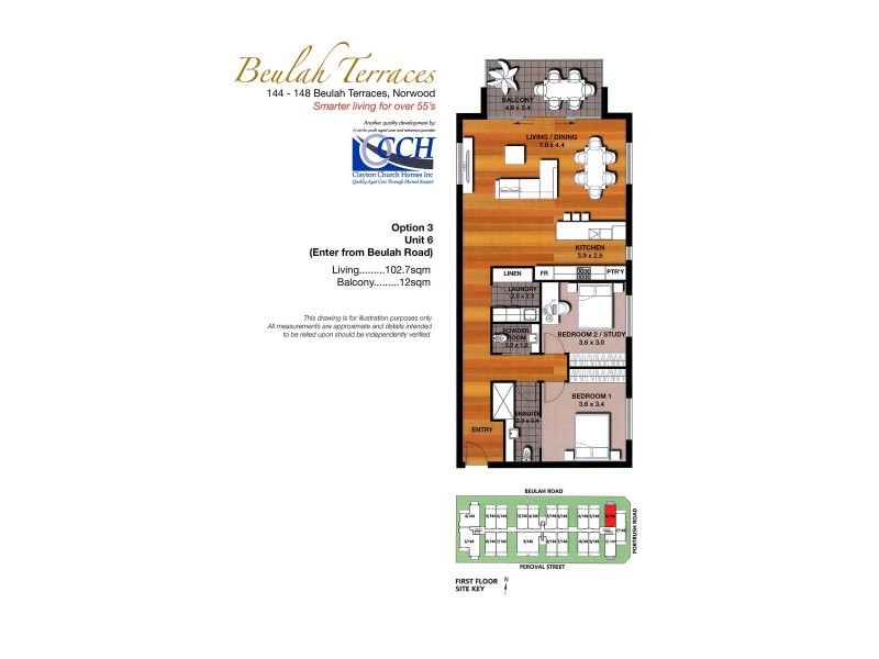 Beulah Ter 144 – 148 Beulah Road, Norwood SA 5067 Floorplan