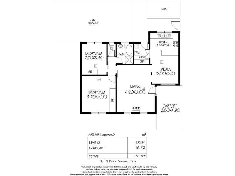 4/4 Frick Avenue, Firle SA 5070 Floorplan
