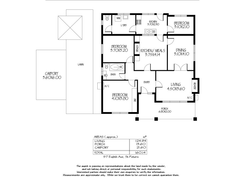 57 Eighth Avenue, St Peters SA 5069 Floorplan