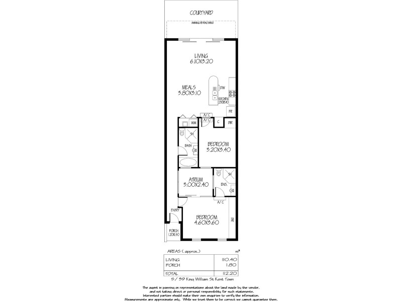5/39 King William Street, Kent Town SA 5067 Floorplan