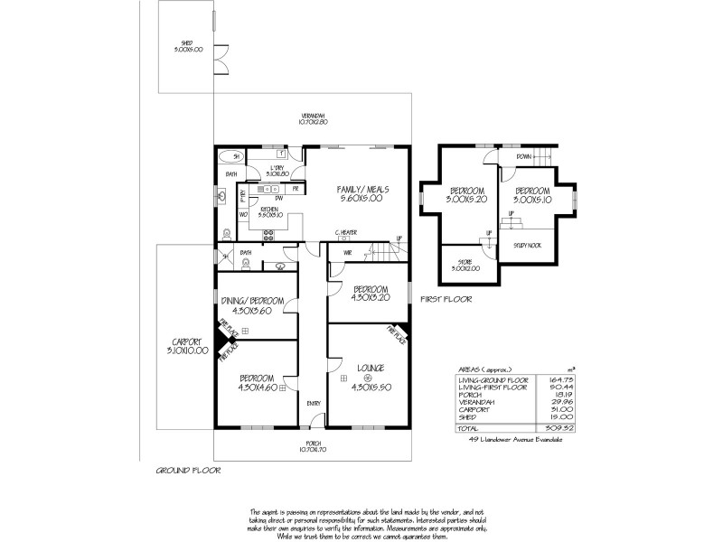 49 Llandower Avenue, Evandale SA 5069 Floorplan