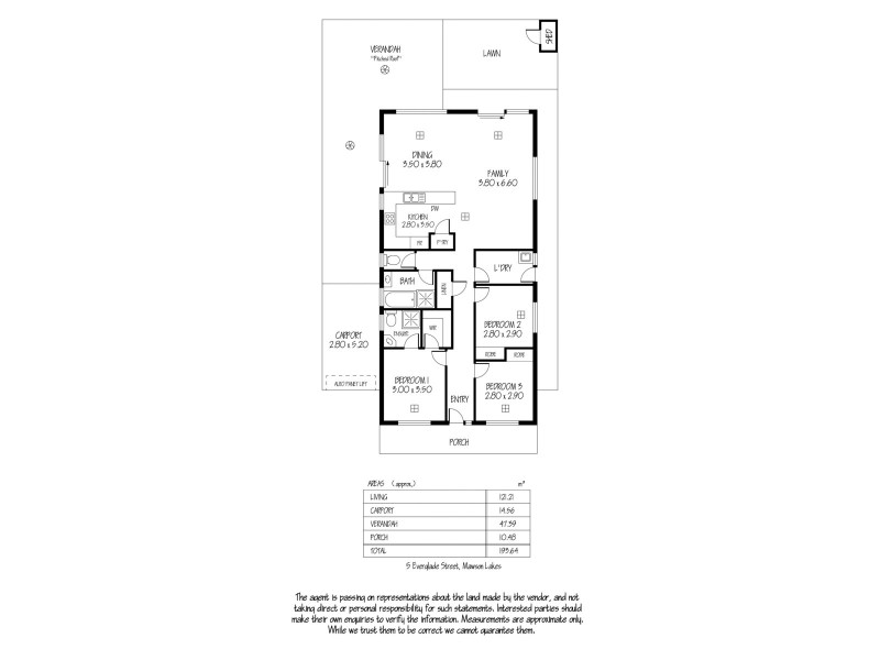 5 Everglade Street, Mawson Lakes SA 5095 Floorplan