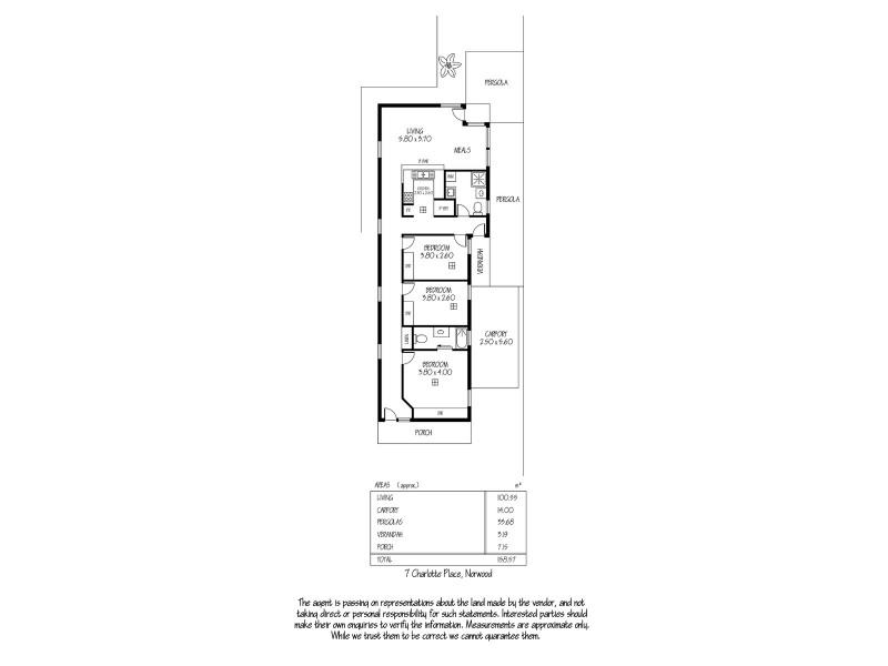 7 Charlotte Place, Norwood SA 5067 Floorplan