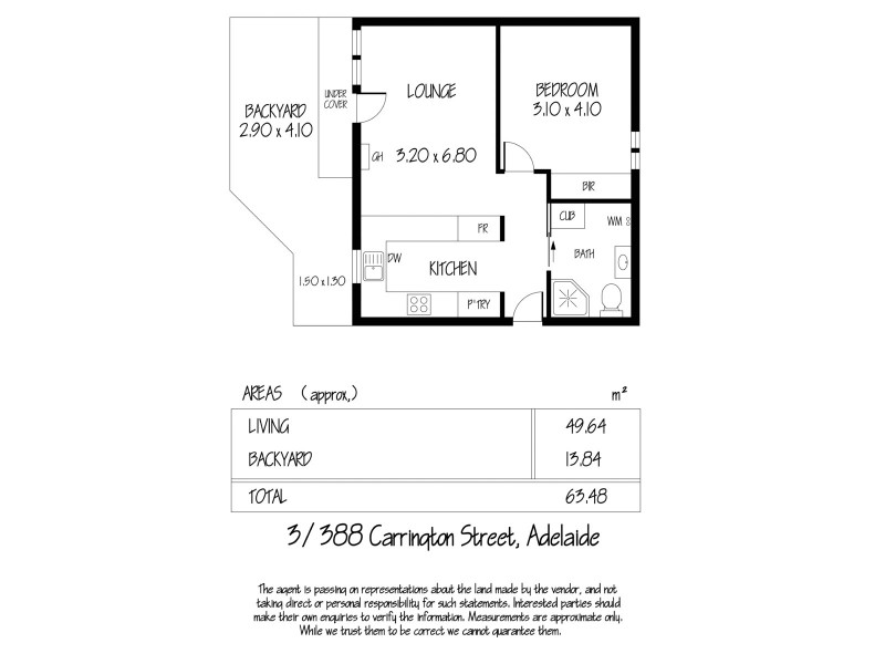 3/388 Carrington Street, Adelaide SA 5000 Floorplan