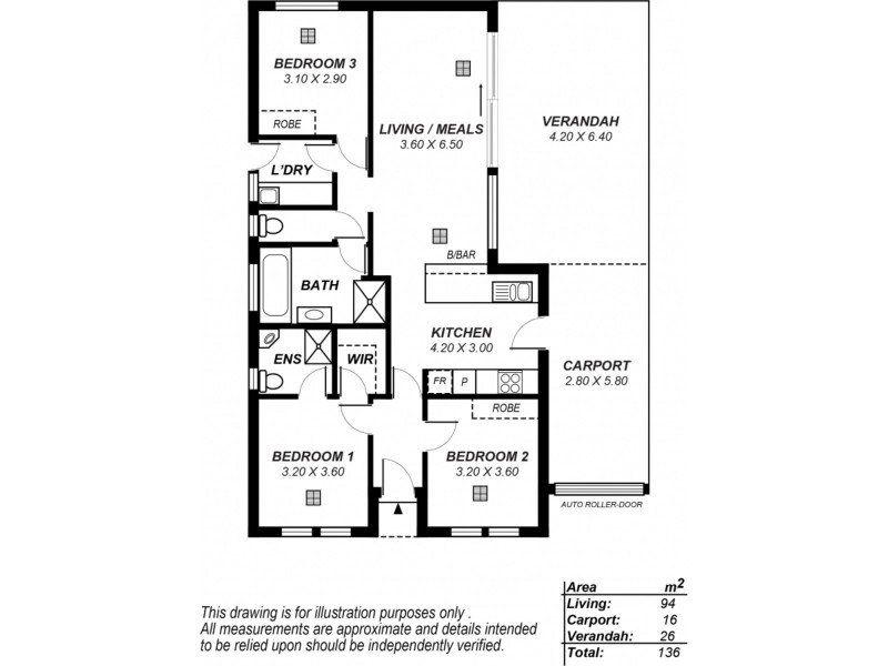 3 Baron Avenue, Ingle Farm SA 5098 Floorplan