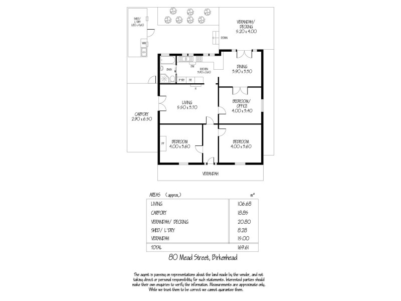 80 Mead Street, Birkenhead SA 5015 Floorplan