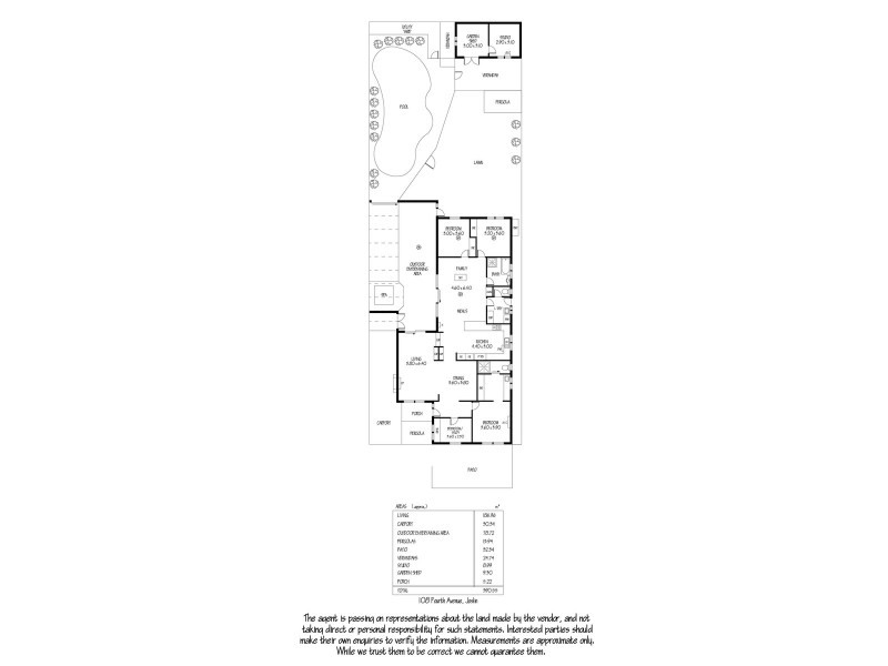 108 Fourth Avenue, Joslin SA 5070 Floorplan