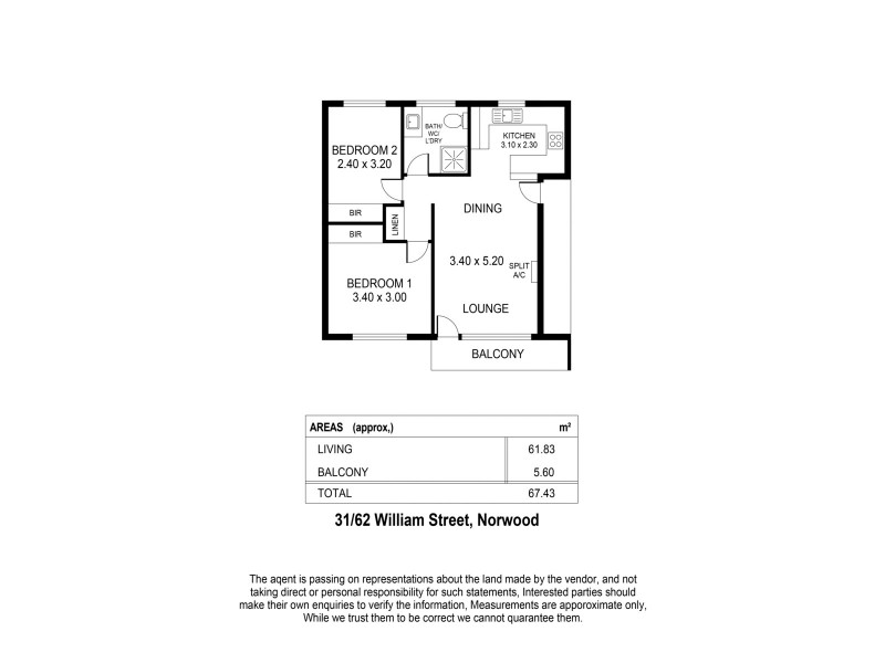 31/62 William Street, Norwood SA 5067 Floorplan