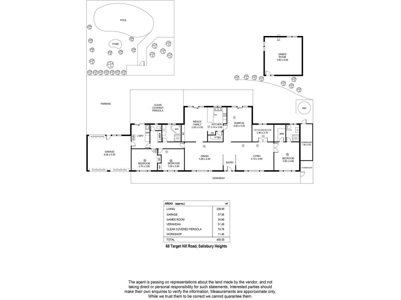 68 Target Hill Road, Salisbury Heights SA 5109 Floorplan