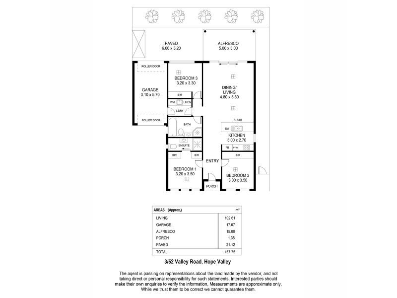 3/52 Valley Road, Hope Valley SA 5090 Floorplan
