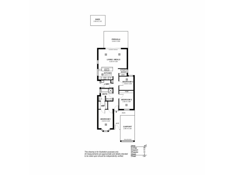 18A Dennis Avenue, Newton SA 5074 Floorplan