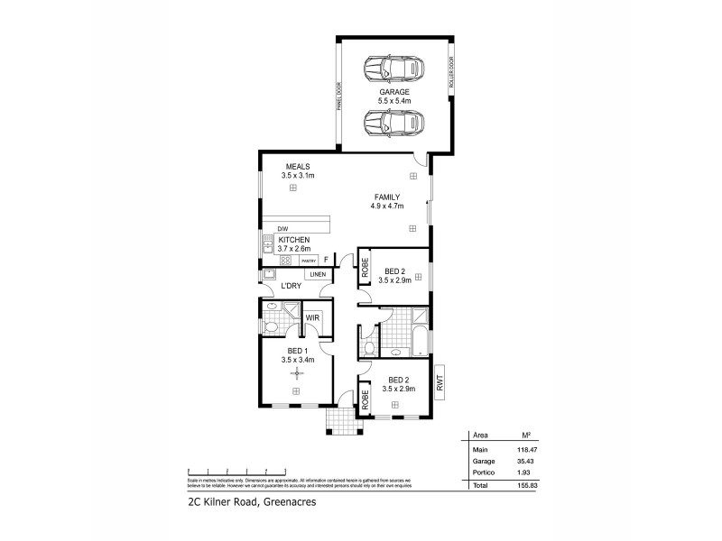 2C Kilner Road, Greenacres SA 5086 Floorplan
