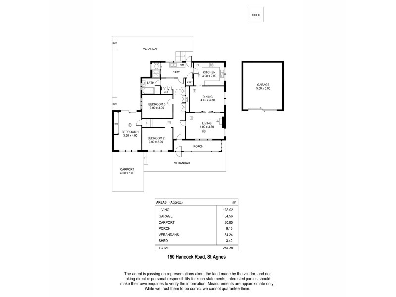 150 Hancock Road, St Agnes SA 5097 Floorplan
