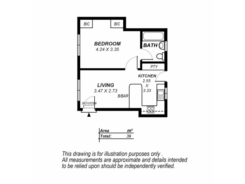 2/15 Botanic Street, Hackney SA 5069 Floorplan