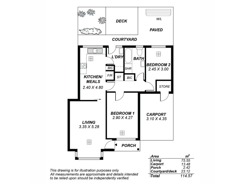 2/8 East Terrace, Kensington Gardens SA 5068 Floorplan