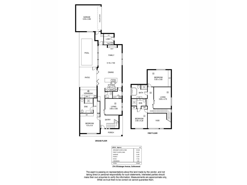 27a D’Erlanger Avenue, Collinswood SA 5081 Floorplan