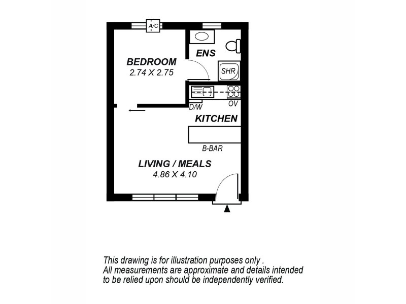 2/45 Seventh Avenue, St Peters SA 5069 Floorplan