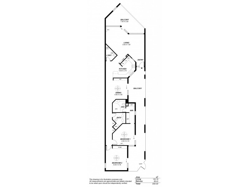 8/387-399 Halifax Street, Adelaide SA 5000 Floorplan