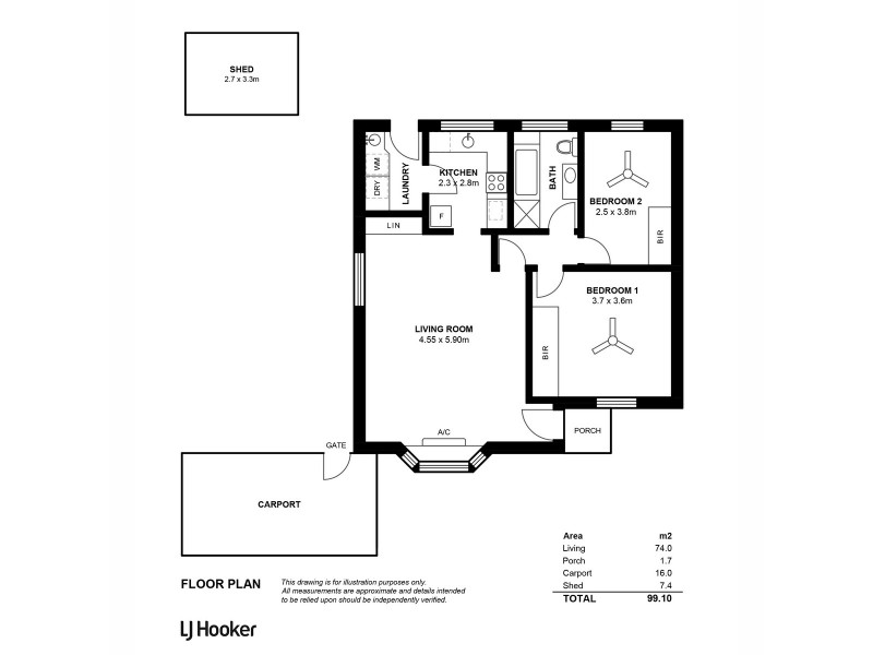 3/13 Uxbridge Street, Kensington Park SA 5068 Floorplan