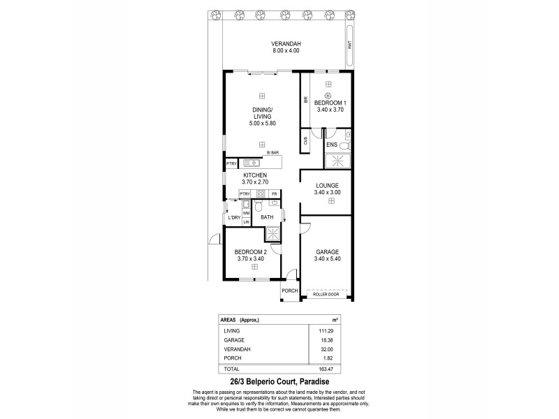 26/3 Belperio Court, Paradise SA 5075 Floorplan