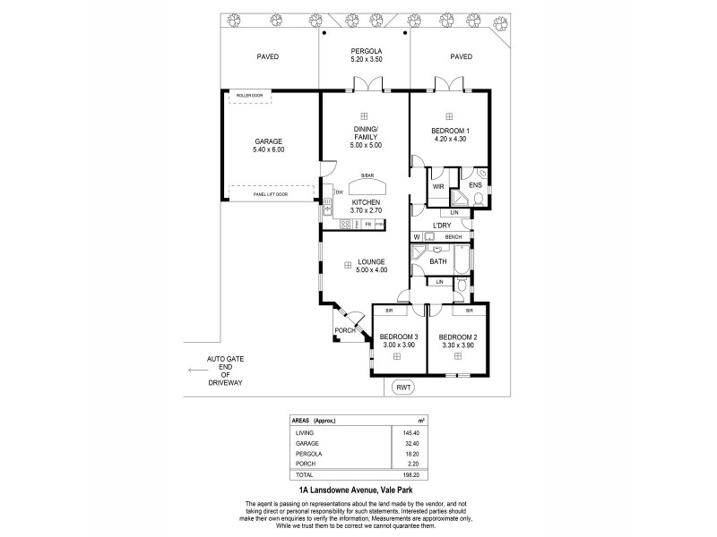 1a Lansdowne Terrace, Vale Park SA 5081 Floorplan